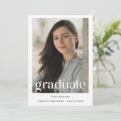 モダントレンディー卒業写真の発表 案内状 (スタンド正面)