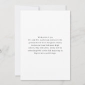 モダントレンディー卒業写真の発表 案内状 (裏面)