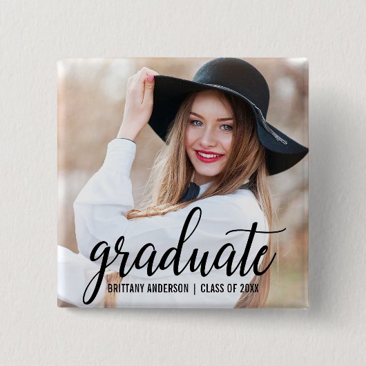 モダントレンディー卒業写真の発表 缶バッジ (正面)