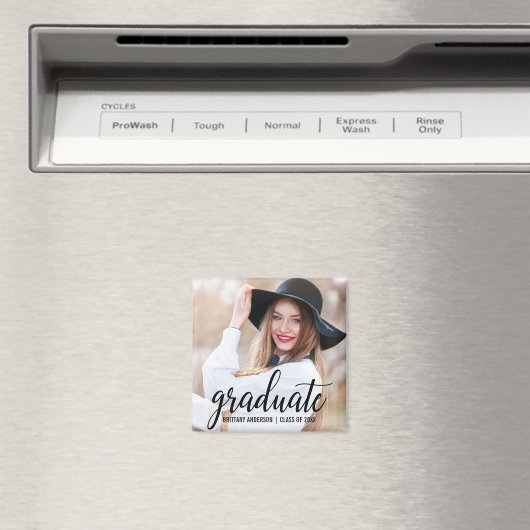 モダントレンディー卒業写真アナウンスメントSq マグネット (インサイチュ (食洗機))