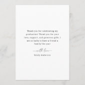 モダントレンディー卒業写真 サンキューカード (裏面)