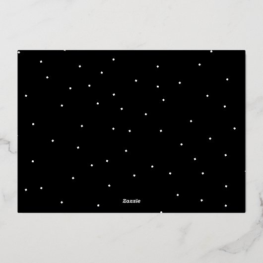 モダントレンディー卒業生7枚の写真卒業 箔招待状 (裏面)