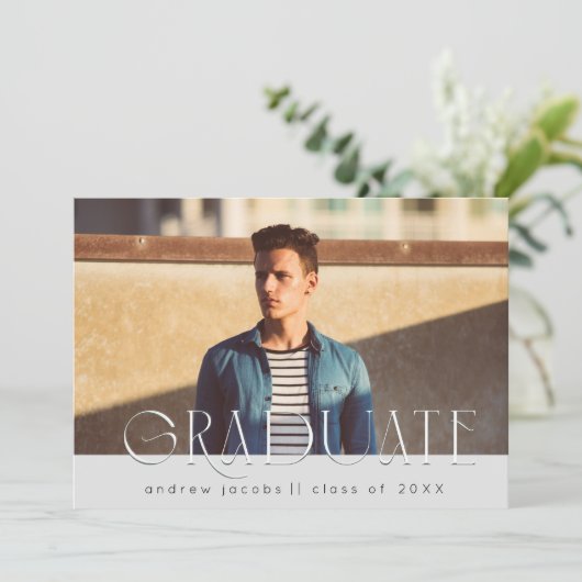 モダントレンディー卒業発表パーティー 招待状 (スタンド正面)