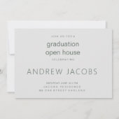 モダントレンディー卒業発表パーティー 招待状 (裏面)