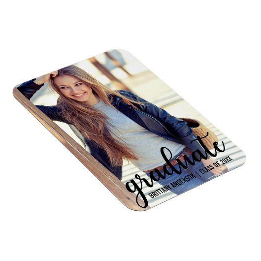 モダントレンディー卒業発表写真 マグネット (右側)