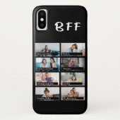モダントレンディー友達コラージュbff黒と白 Case-Mate iPhoneケース (裏面)