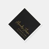 モダントレンディー台本卒業パーティー スタンダードカクテルナプキン (角)