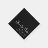 モダントレンディー台本卒業パーティー スタンダードカクテルナプキン (角)