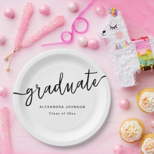 モダントレンディー台本卒業パーティー ペーパープレート (パーティー)