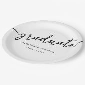 モダントレンディー台本卒業パーティー ペーパープレート (アングル)