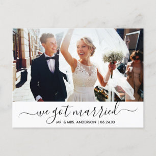 モダントレンディー台本We写真得結婚した ポストカード