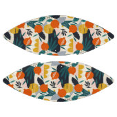 モダントレンディー名門私立校風のシックアプリコットと葉 アメリカンフットボール (パネル)