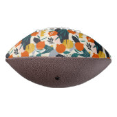 モダントレンディー名門私立校風のシックアプリコットと葉 アメリカンフットボール (回転270)