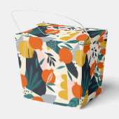 モダントレンディー名門私立校風のシックアプリコットと葉 フェイバーボックス (裏面サイド)