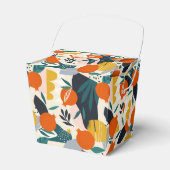 モダントレンディー名門私立校風のシックアプリコットと葉 フェイバーボックス (正面サイド)