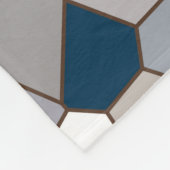 モダントレンディー地調模様 フリースブランケット (角)