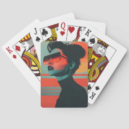 モダントレンディー女性レトロサンセットトランプ トランプ