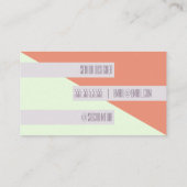 モダントレンディー幾何学色ブロック名刺 名刺 (裏面)