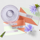 モダントレンディー幾何学色ブロック名刺 名刺