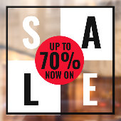 モダントレンディー店の売り込み看板ウィンドウのクリング ウィンドウサイン (シート2)