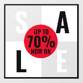 モダントレンディー店の売り込み看板ウィンドウのクリング ウィンドウサイン (シート)