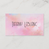 モダントレンディー抽象芸術水彩名刺 名刺 (正面)