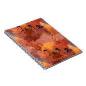 モダントレンディー抽象芸術紅葉 ノートブック (右側)