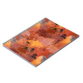 モダントレンディー抽象芸術紅葉 ノートブック (左側)