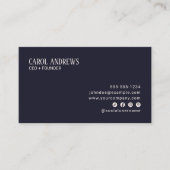 モダントレンディー抽象芸術芸術的ソーシャルメディアアイコン 名刺 (正面)