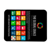 モダントレンディー持続可能性ゴール感動的 マグネット (横)