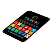 モダントレンディー持続可能性ゴール感動的 マグネット (左側)