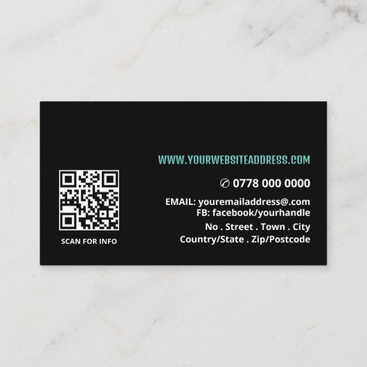 モダントレンディー政治運動家 名刺 (裏面)