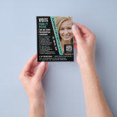 モダントレンディー政治運動広告家 チラシ (手)