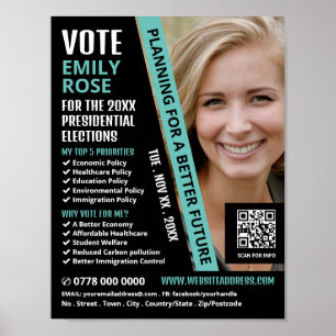 モダントレンディー政治運動広告家 ポスター