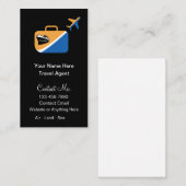 モダントレンディー旅行代理店の専門家 名刺 (正面/裏面)