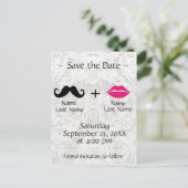 モダントレンディー日付の保存 案内ポストカード (スタンド正面)