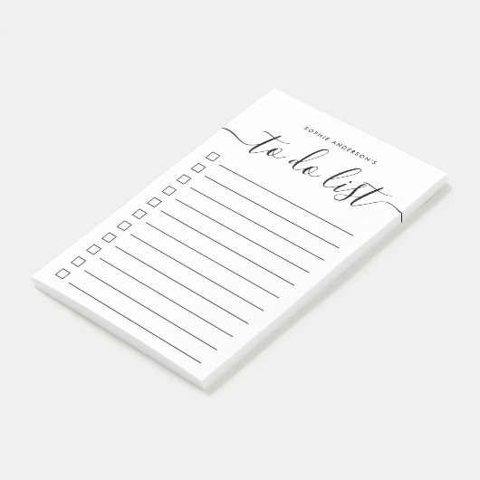 モダントレンディー書道スクリプトの実行リスト ポストイット (アングル)