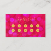モダントレンディー書道ピンク《写真》ぼけ味灯 ロイヤリティカード (正面)