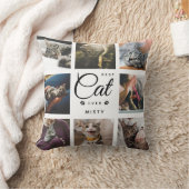 モダントレンディー最高のキャットエバPet Paw Photo Collage クッション (ブランケット)