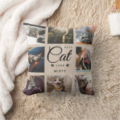 モダントレンディー最高のキャットエバPet Paw Photo Collage クッション (ブランケット)
