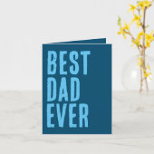 モダントレンディー最高のパパイーバー父のデイカード カード (黄色い花)