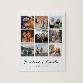 モダントレンディー最高の友だちBesties写真コラージュ ジグソーパズル