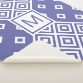 モダントレンディー極周幾何学模様モノグラム シェルパブランケット (3/4)