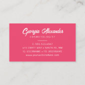 モダントレンディー水彩抽象芸術美容師 名刺 (裏面)