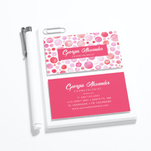 モダントレンディー水彩抽象芸術美容師 名刺