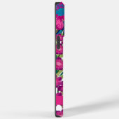 モダントレンディー水色フローラピンク Case-Mate iPhoneケース (裏面 / 右)