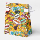 モダントレンディー漫画ブックおもしろい結婚式の引き出物ボックス フェイバーボックス (裏面サイド)