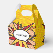 モダントレンディー漫画ブック結婚式の引き出物ボックス フェイバーボックス (裏面サイド)