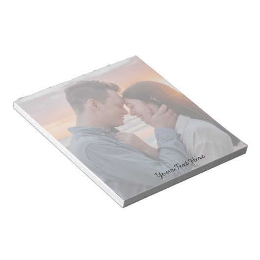 モダントレンディー独自の写真と文字を作成 ノートパッド (アングル)