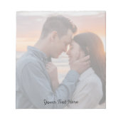 モダントレンディー独自の写真と文字を作成 ノートパッド (正面)